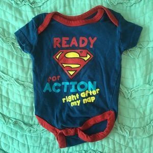 Ready for Action Superman Onesie